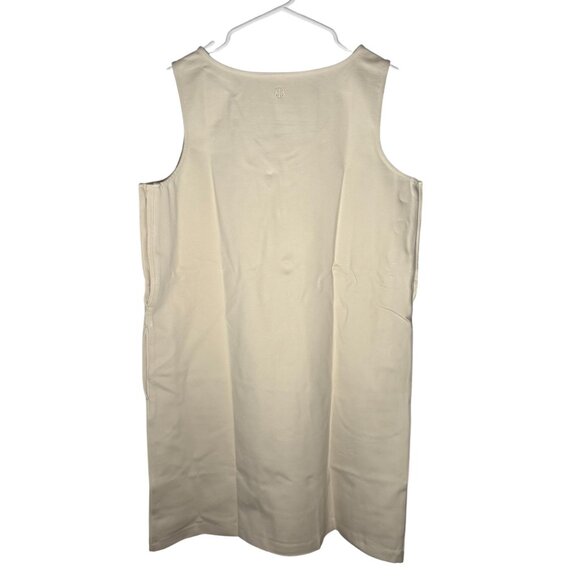 Betabrand Admiral Button Shift Dress Women's Size Medium in Coconut Cream NWOT! - Picture 7 of 7